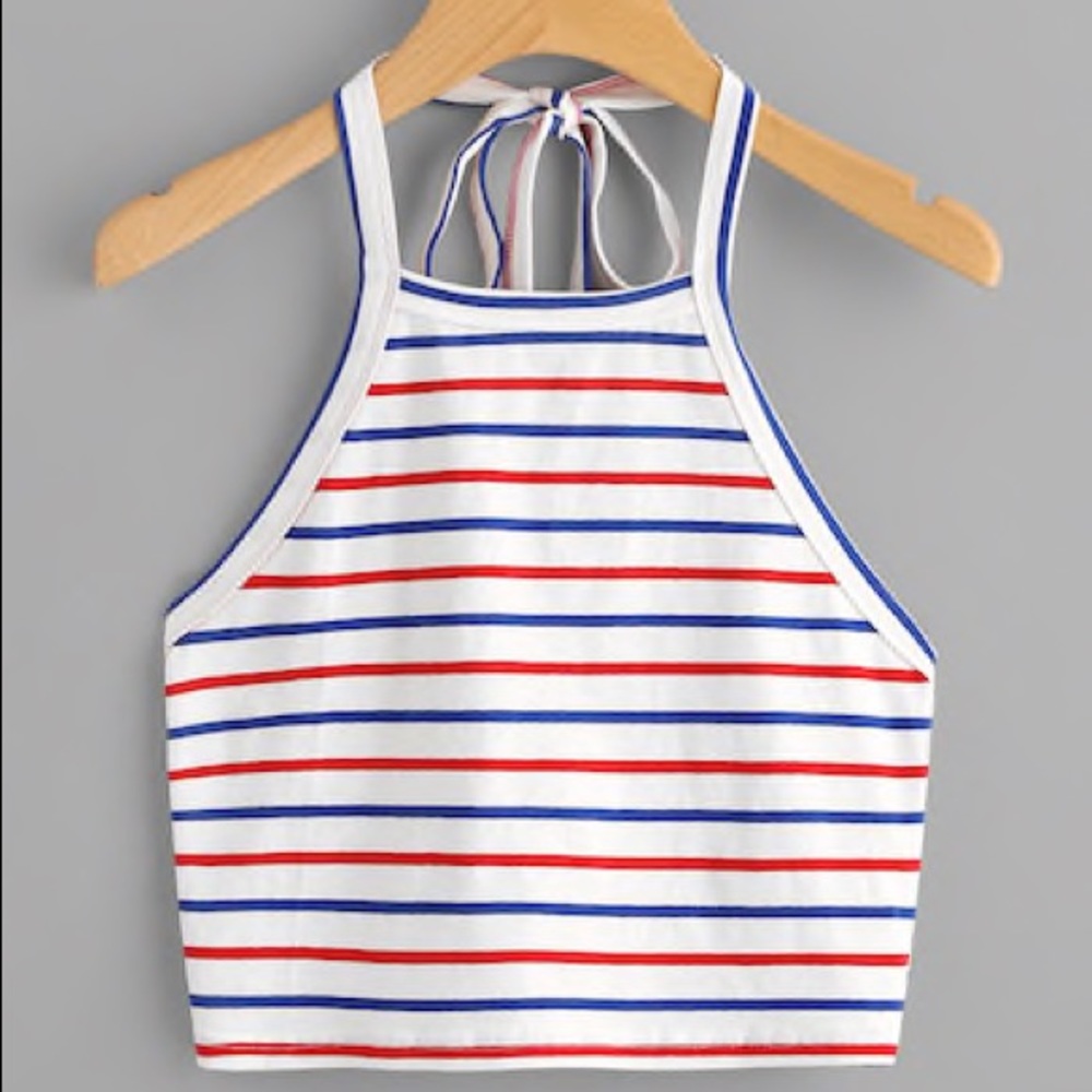 Striped Halter Top